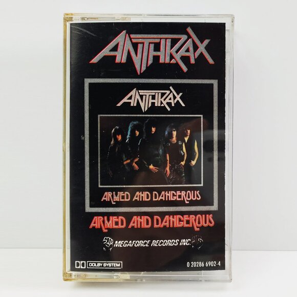 Anthrax Armed Dangerous Cassette Tape Thrash Metal Vintage 1992 Megaforce Tested - Picture 1 of 8